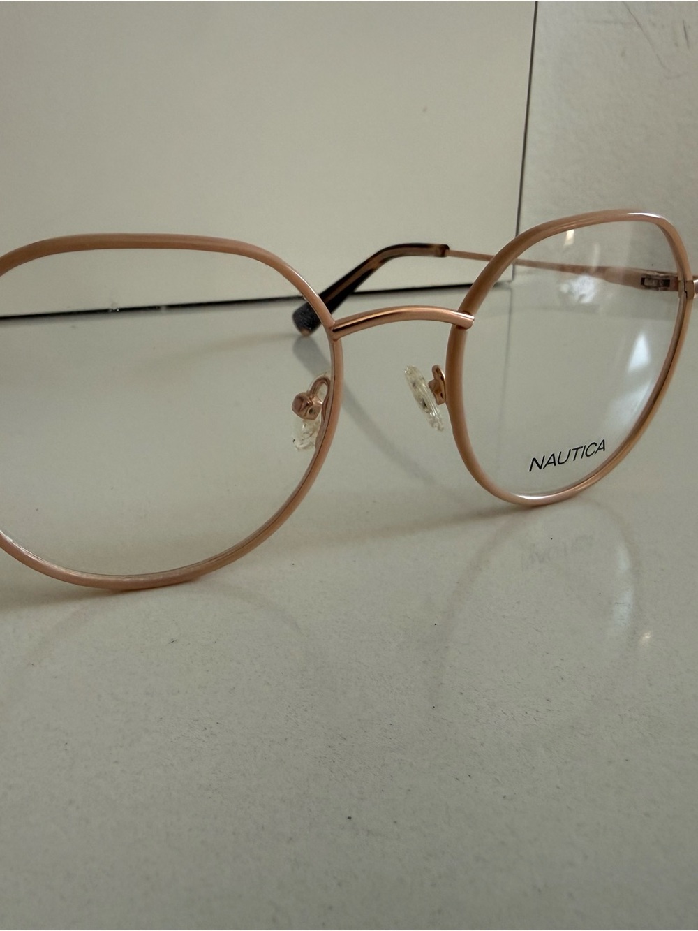 Nautica Women's Rose Gold Metal Frame Eyewear
